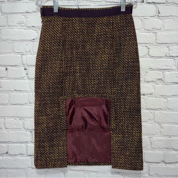 Vintage Pendleton Women’s Wool Tweed Pencil Skirt Size 6 - Picture 4 of 14